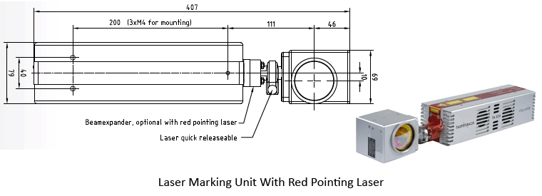 CO2 laser Marking Unit TA020-SK7